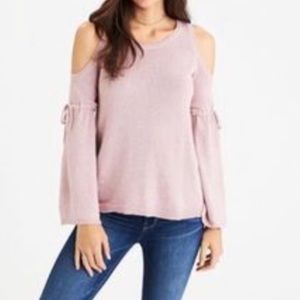 American Eagle Cold shoulder bell sleeve sweater